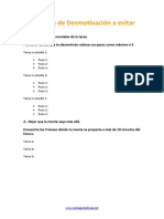 Plantilla Estrategias de Desmotivación A Evitar