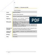 Trabalho Eletrônica Analógica