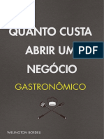 E-Book Quanto Custa Abrir Um Negócio Gastronômico