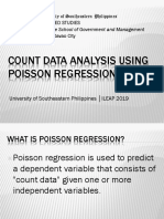 Count Data Analysis Using Poisson Regression: University of Southeastern Philippines Advanced Studies Mintal, Davao City