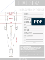 Measurement Guide: Height: Bust: High Bust: Natural Waist: Hip: Rise: Inseam: Arm Length