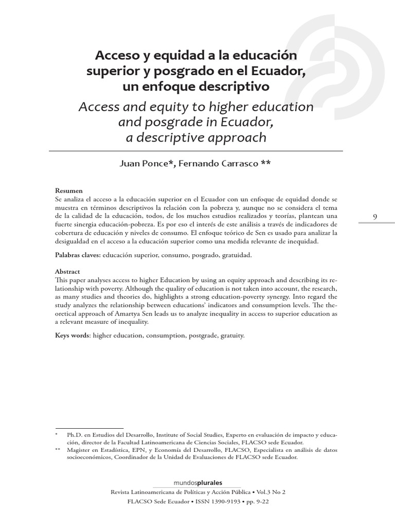 Educacion Superior en Todo El Ecuador PDF | PDF | Desempleo | Ciencias ...