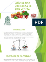 Hamburguesa vegetal nutritiva