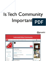 Is Tech Community Important?
