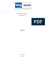 Engenharia de Computação Química Prática SENAI-BA