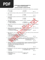 Criminology Licensure Examination Sample Questionnaire Law Enforcement Administration