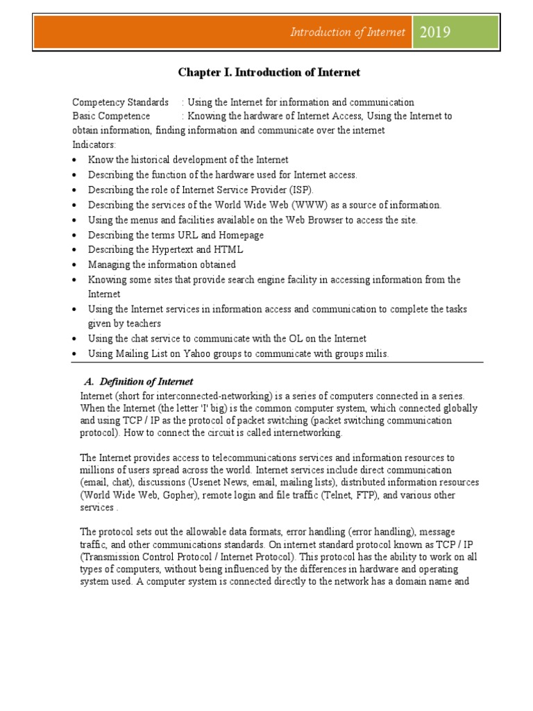 Internet Overview and History 2019 | PDF | File Transfer Protocol ...