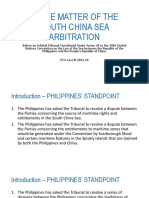 In the Matter of the South China Sea Arbitration