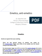 Emetics, Anti Emetics-Dr - Jibachha Sah, M.V.SC, Lecturer