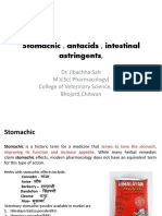 Stomachic, Antacids, Intestinal Astringent-Dr - Jibachha Sah, M.V.SC, Lecturer