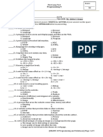 First Long Test Programming Score: 50