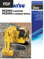 PC2000 PC2000: - 8 Backhoe - 8 Loading Shovel