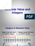 Absolute Value and Integers