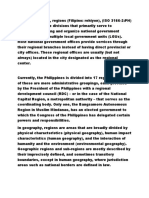 Regions of the Philippines: Administrative Divisions and Regional Development