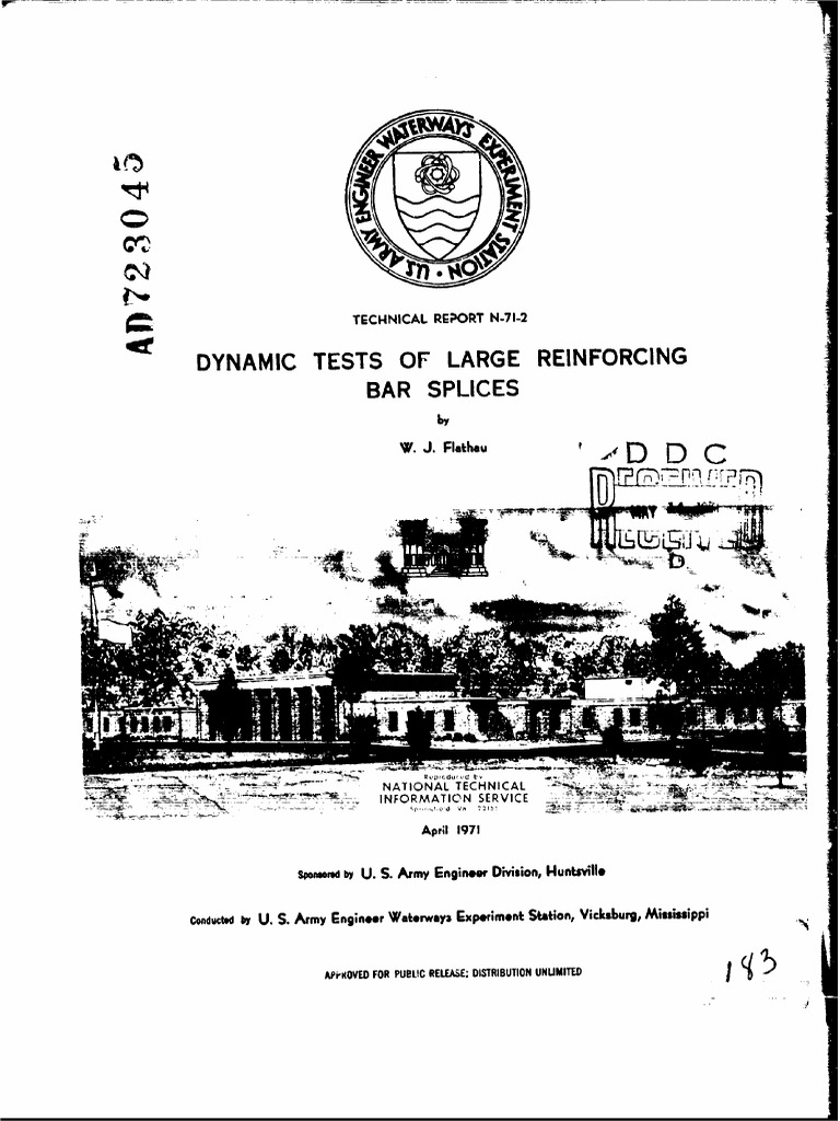 Dynamic Tests of Large Reinforcing Bar Splices | PDF | Deformation ...
