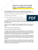 Over-Populated or Under-Developed? The Real Story of Population Growth