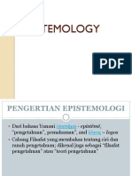 Ngaji Filsafat: EPISTEMOLOGI Pendahuluan