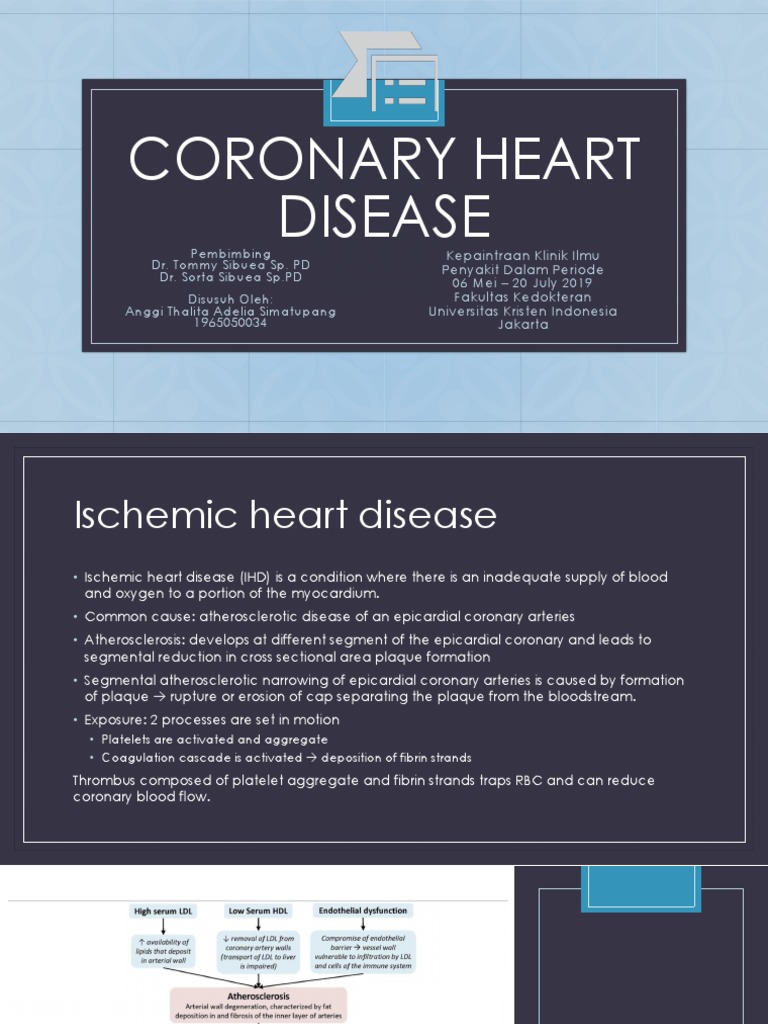 Coronary Heart Disease | PDF | Coronary Artery Disease | Atheroma