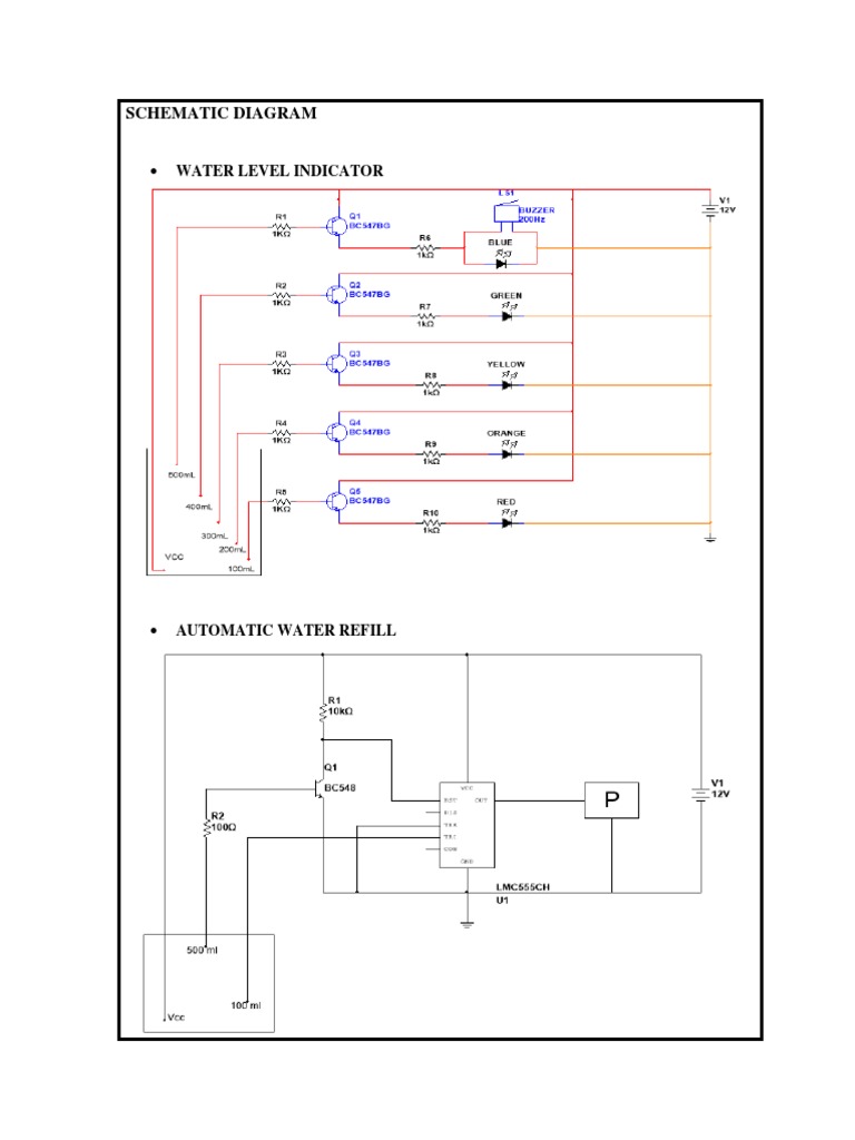 A Schematic Diagram Detailing the Key Components of an Automatic Water ...