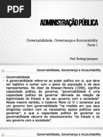 Governabilidada e Governança Parte 1