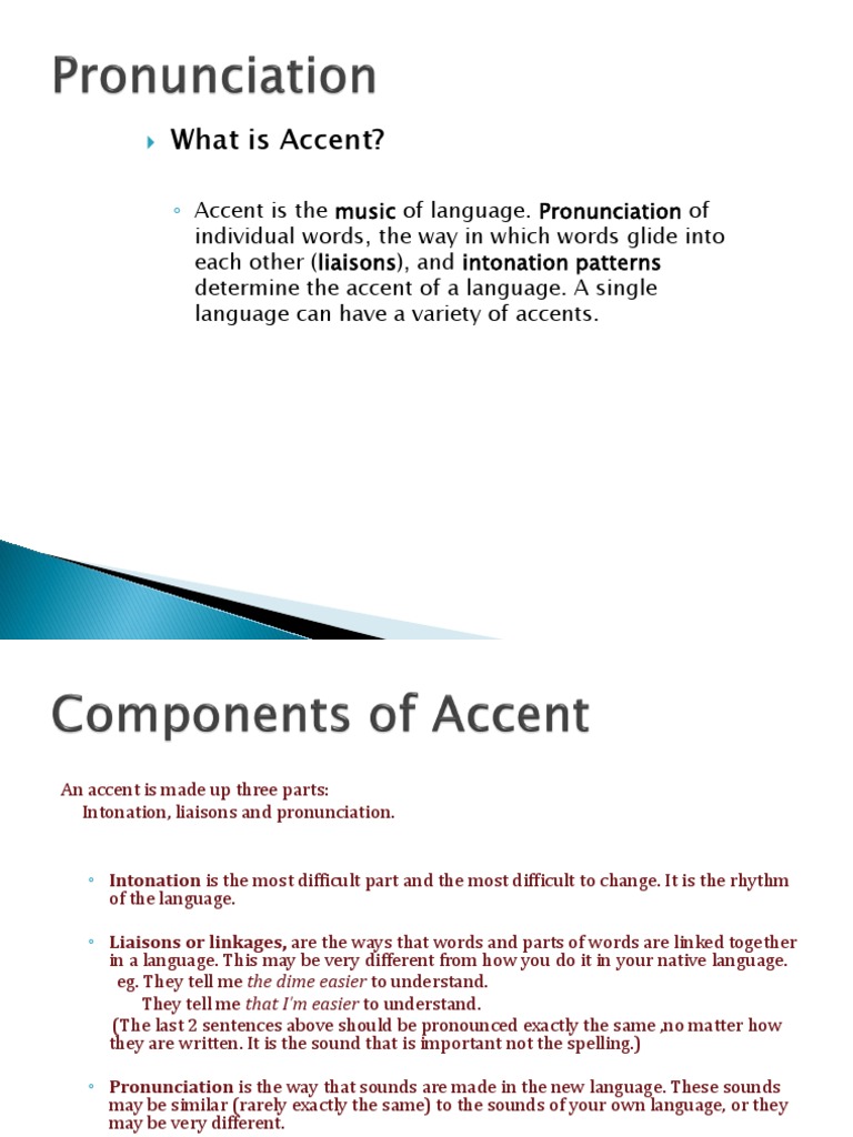 What Is Accent? PDF Syllable Accent (Sociolinguistics)
