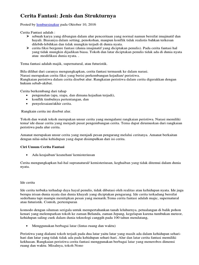 Cerita Fantasi Pdf
