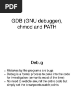 GDB (GNU Debugger), Chmod and PATH