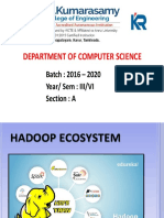 Department of Computer Science: Batch: 2016 - 2020 Year/ Sem: III/VI Section: A