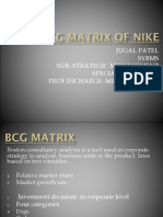 BCG MATRIX OF NIKE JUGAL PATEL.pptx