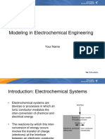 Modeling in Electrochemical Engineering