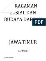 Keragaman Sosial Dan Budaya Daerah Jawa Timur