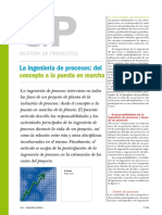 2 La Ingenieria de Procesos - Del Concepto A La Puesta en Marcha (IQ Vol. 43, No. 498, Oct. 2011 P. 262 - 268 Tocci, P)