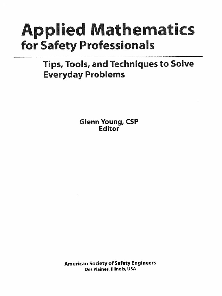 Safety Mathematics Techniques and Tools | PDF