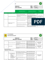 Formulir Job Safety Analysis: PT PLN (Persero) Area Makassar Selatan