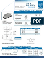 CSM-7X SMD Crystal: Operating Conditions / Electrical Characteristics