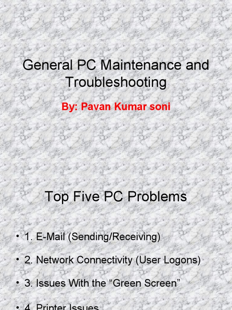 Troubleshooting & Maintinence | PDF
