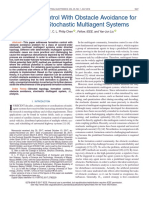 Formation Control With Obstacle Avoidance For A Class of Stochastic Multiagent Systems