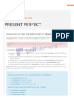 Present Perfect Tense PDF