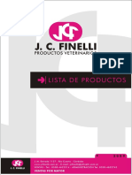 Lista de productos veterinarios de J.C. Finelli