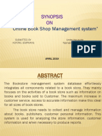 Synopsis ON: "Online Book Shop Management System"