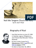 Noli Me Tangere (Touch Me Not) : by Dr. Jose P. Rizal
