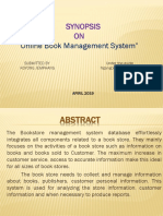 Synopsis ON: "Online Book Management System"