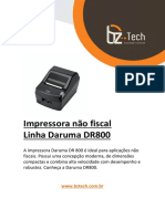 Impressora térmica compacta e robusta DR800