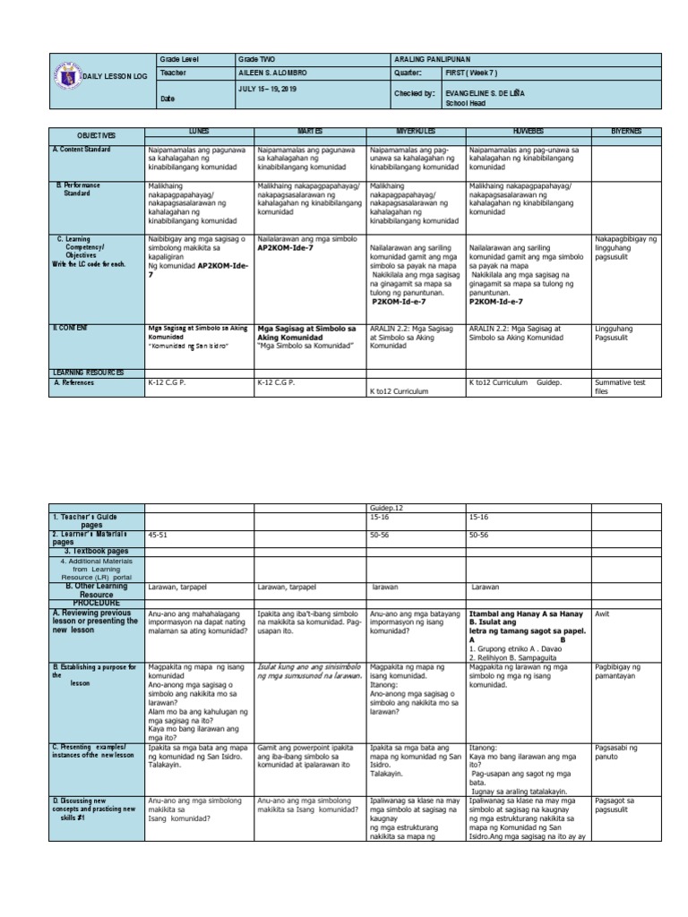 AP 2 DLL Q1 Week 7 | PDF