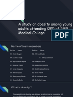A Study On Obesity Among Young Adults Attending OPD of NRS Medical College