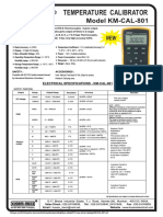 Temperature Calibrator Specifications and Functions