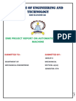 A Project Report On Automatic Hammering Machine