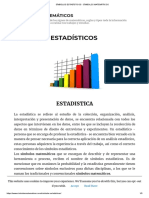 Símbolos Estadísticos - Símbolos Matemáticos PDF