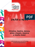 Cinema, Teatro, Dança, Artes Visuais, Música e Muito Mais!: #Culturainglesafestival