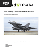 Joint Military Exercises India PDF Download(1)
